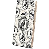 Immaturus Crow Womens Wallet, Slim Thin RFID Blocking Card Wallets, Bifold PU Leather Credit Card Holder Organizer, Cute Cash Clutch Long Billfold with Zipper Coin Pocket Ladies Girls Gift