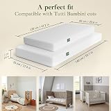 Tutti Bambini Essentials Fibre Cot Mattress 140x70x7 cm Hypoallergenic view 6