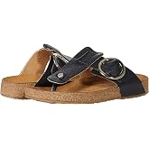 HAFLINGER Round Buckle Corinna Sandals with Rubber Sole and Cork Latex Footbed Unisex