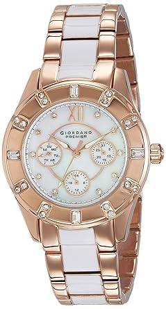 Giordano Analog White Dial Womens Watch - P2054-66