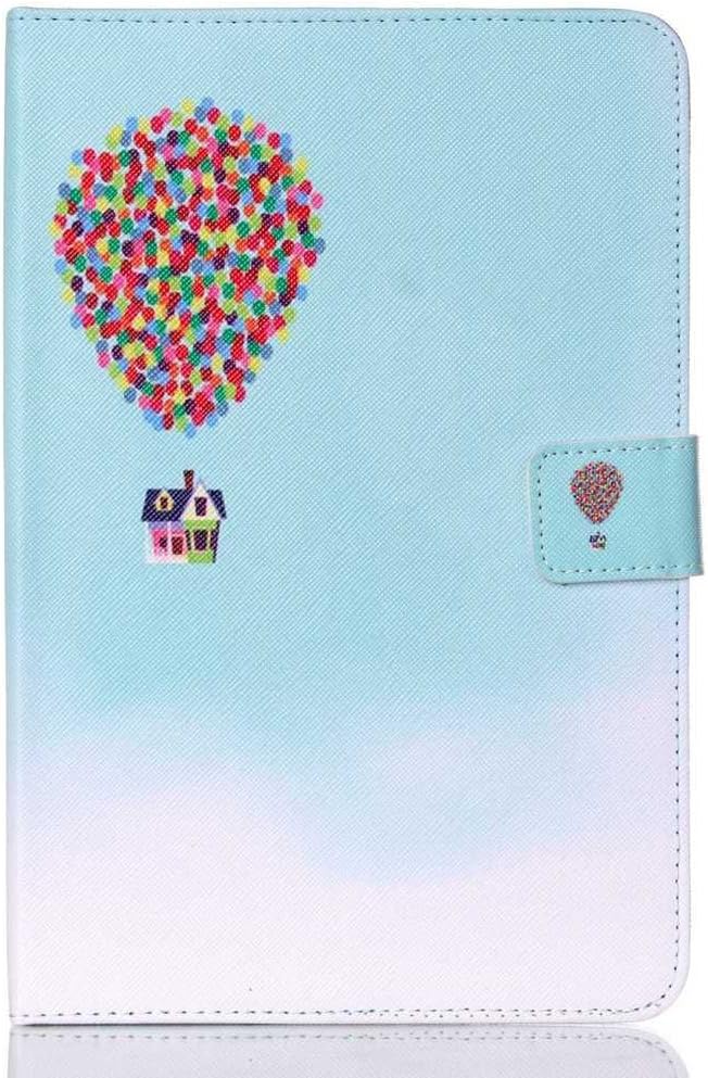 Fenrad® Flip PU Leather Cover Stand Case for Apple iPad Mini 1/Mini 2/Mini 3 with Card Holder Cute Colourful Pattern Book Style Design Tablet Protective Skin Shell + Free Stylus Pen (Balloon)