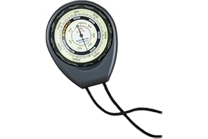 Sun Company Altimeter 203-M - Battery-Free Altimeter and Barometer | Weather-Trend Indicator with Rugged ABS Case and Lanyard