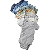 Butterblu baby-girls Avery 10-pack Short Sleeve Bodysuits 100% Organic Cotton for Baby Boys & Girls