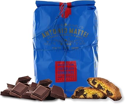 Cantucci Con Cioccolato Fondente Biscotti Con Gocce Di Cioccolato Sacchetto 500g Amazon It Casa E Cucina