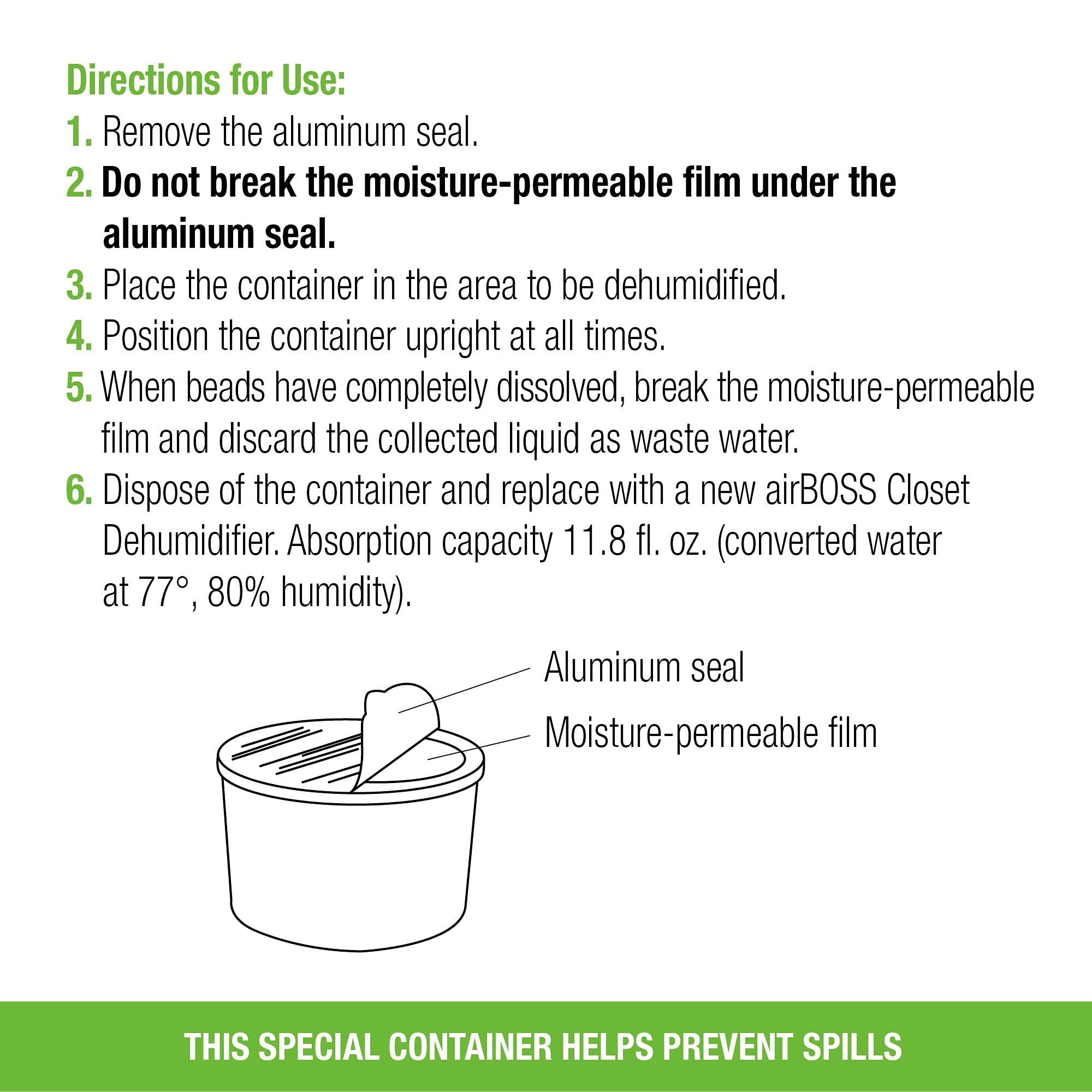 airBOSS Closet Dehumidifier