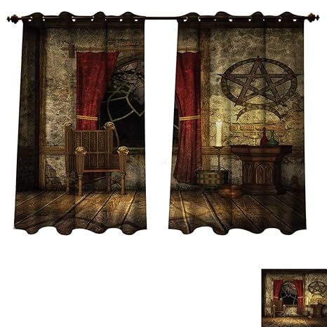 Amazon Com Anzhouqux Gothic Bedroom Thermal Blackout Curtains