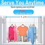 JOOM Retractable Clothesline 4.2M Heavy Duty Stainless Steel Indoor Outdoor view 2