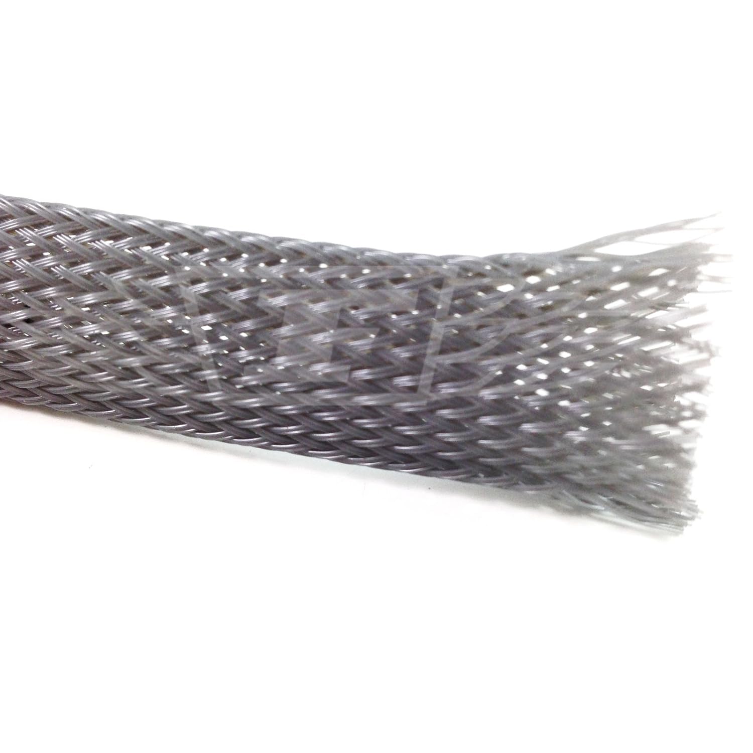 5 Meters x 10mm, BRAIDED SLEEVING EXPANDABLE GREY BRAIDED FLEXIBLE