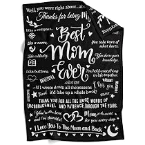 Amazon.com: ifungift Best Mom Ever Blanket from Daughter and Son ...