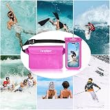 ivoler Waterproof Pouch Bag Phone Case Pink 22x15.5 cm Dry Bag view 9