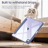 FINTIE Hybrid Case for iPad Air 11 M4/M3/M2 Lavender Grey – Pencil Holder view 7