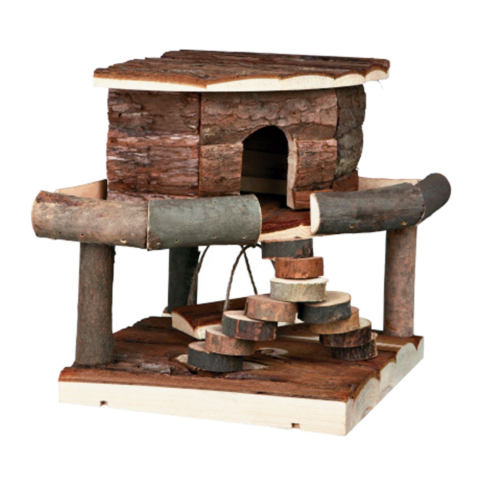 Pet Ting Natural Living Ida House Small Hamster Mice Gerbil Playhouse Wooden