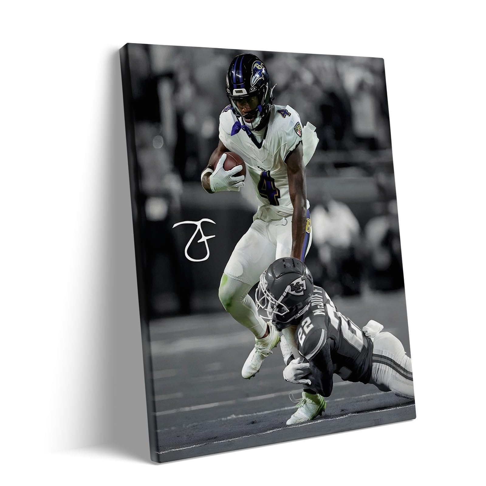 B.B.F MAKE American Football Sports Canvas Wall Art