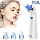 Blackhead Remover, Beakmil Electric Blackhead Vacuum Suction Remover, Skin Facial Pore Cleaner, Acne Comedone Extractor Tool Set, Comedo Exfoliating Machine with 5 Adjustable Suction