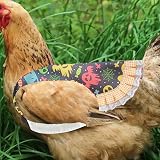 Colorful Chicken Saddle Apron for Hens Back Protector Elastic Strap Canvas view 3