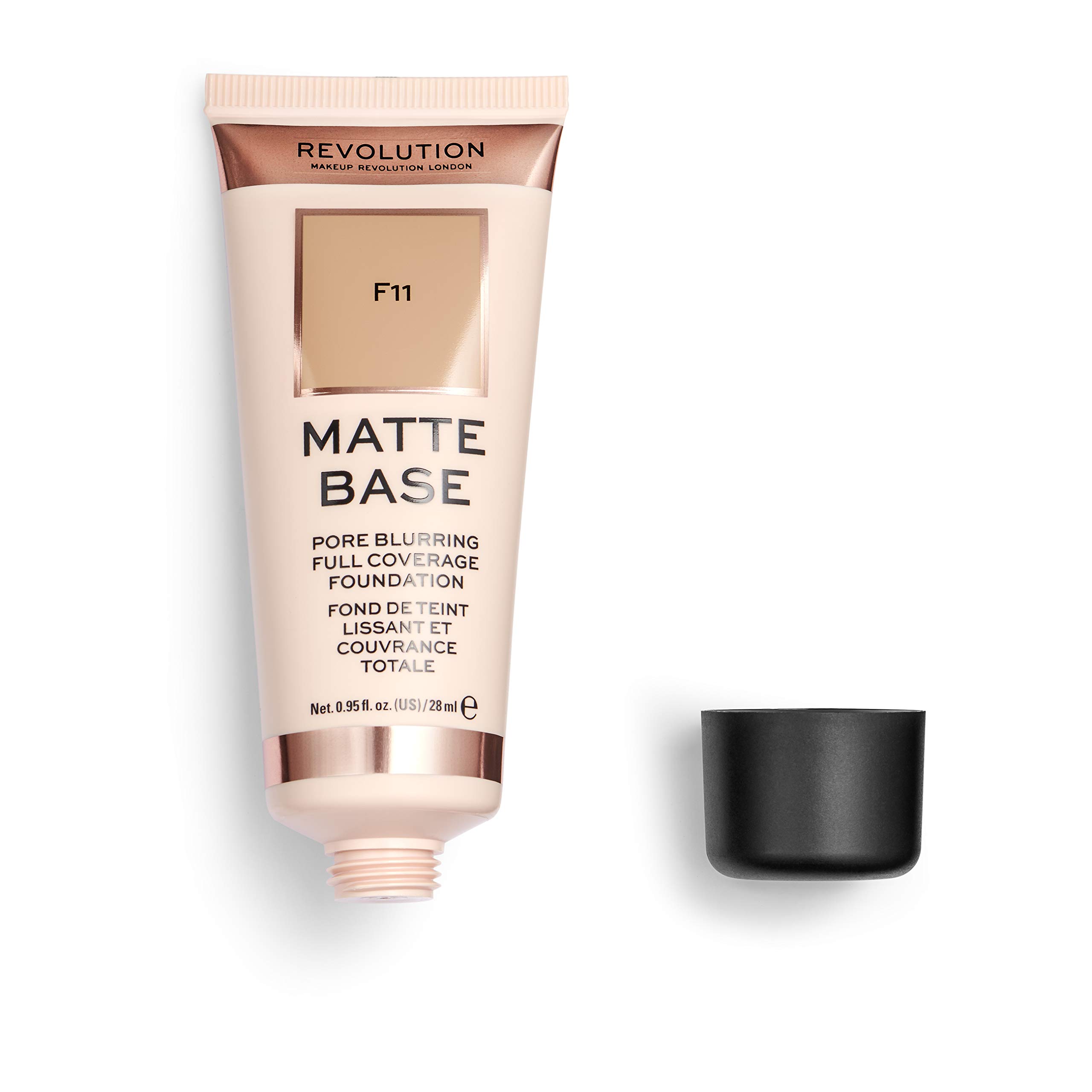 Revolution Beauty London, Matte Base, Foundation, F11, 28ml