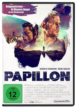 Papillon Amazon De Hunnam Charlie Malek Rami Van Wageningen Yorick Moller Roland Flanagan Tommy Hewson Eve Fairbank Christopher Socha Michael Senicar Nina Noer Michael Hunnam Charlie Malek Rami Dvd Blu Ray
