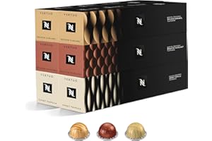 Nespresso Vertuo Pods, Flavoured coffee Mixed Pack of 60 capsules - Compatible with Vertuo coffee maker, Recyclable pods