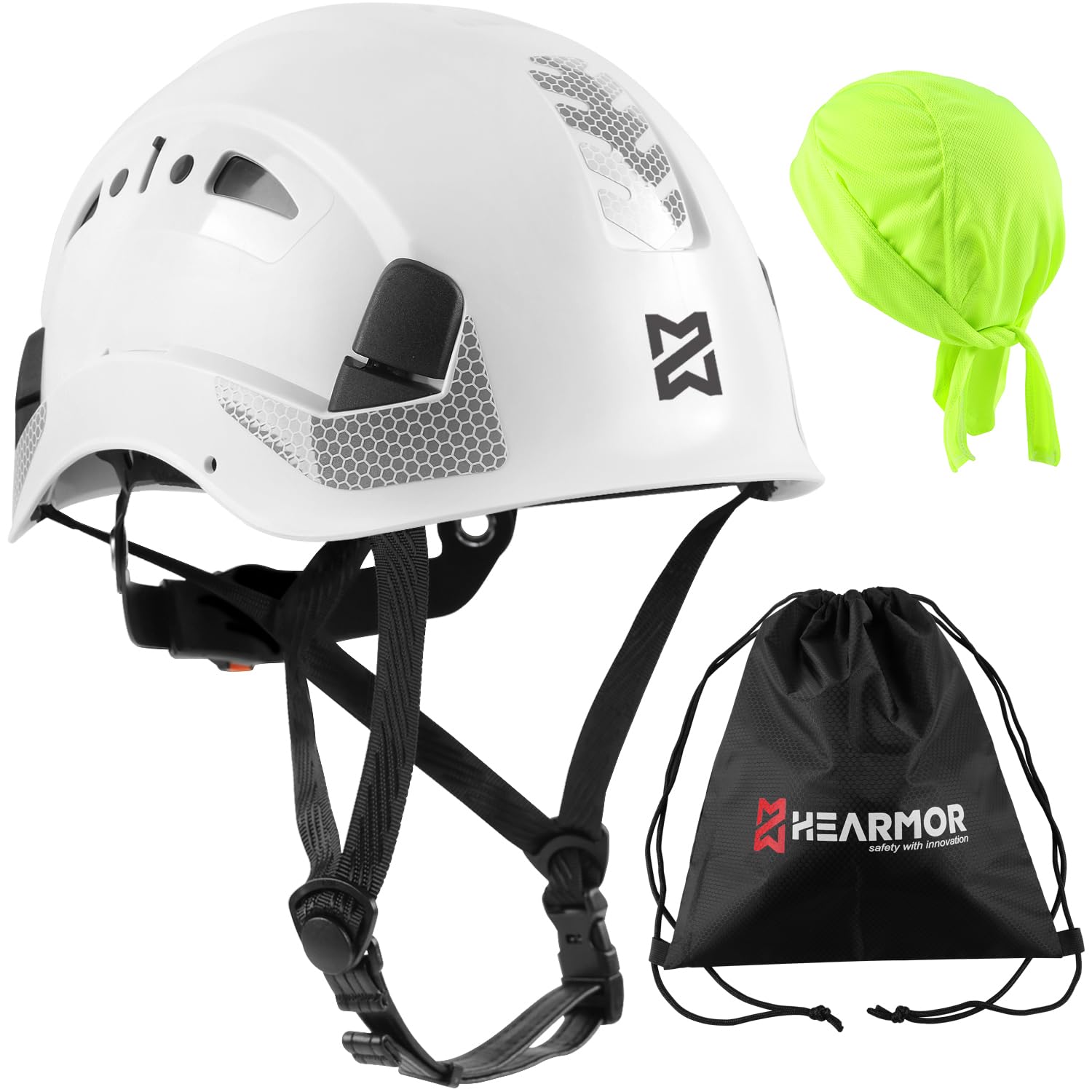 HEARMOR Industrial Helmet for Working at Heights Adult Construction Helmet Passed EN12492 Certification, EN397 Shock Absorption and Penetration Resistance Test Construction Worker Safety Helmet