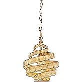 Varaluz Flow 1-Lt Twist Pendant - Baguette/Natural Rattan