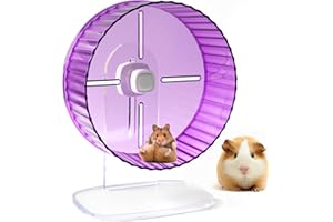 JJMOLLE Hamster Wheel, 8.3inch Silent Hamster Wheel, Adjustable Height Turtle Wheel Turtle Tank Accessories, Dwarf Hamster Wheel, Hedgehog Wheel, Gerbil Wheel, Parrot Exercise Wheels