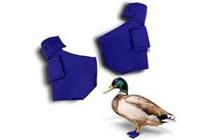Birdy Bootie Duck Shoes for Injured Feet – Protective Neoprene Footwear for Ducks, Protective Shoes for Birds with Injured feet, Bumblefoot Relief - Medium, 3.5” Max. Inside Width - Royal Blue