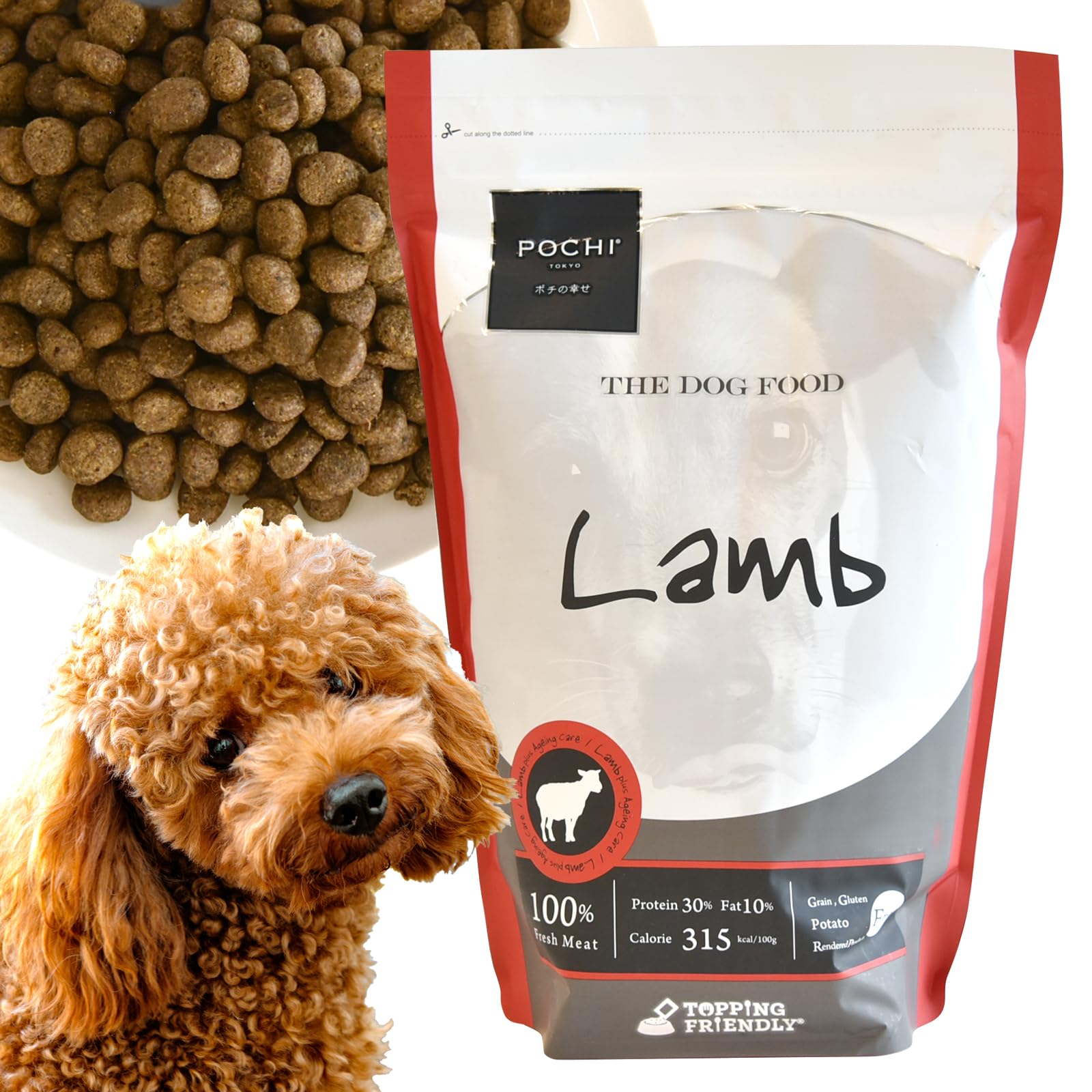 POCHI ザ・ドッグフード ベーシック ラム 1kg グレインフリー 低カロリー 体重管理商品画像