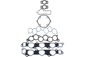 Wollvon Lower Upper Intake Manifold Gasket Set MS92766 Compatible with Lexus ES300 RX300 3.0L 94-03, Toyota Avalon 3.0L 95-04, Camry 3.0L 94-06, Highlander 3.0L 01-03, Sienna Solara 3.0L 99-03