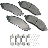 Akebono ACT1094 Proact Ultra Premium Ceramic Disc Brake Pad kit , GREY