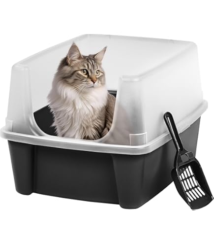 Vassoio Igienico Per Gatti IMAC Coperto - 40x42,5x56 Cm Grigio Con Filtro Carbone - Foto 5