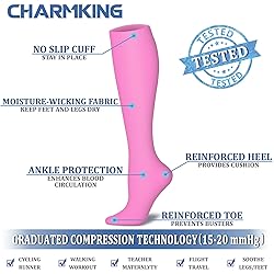 CHARMKING Compression Socks for Women & Men