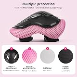 ValueTalks Kids Helmet and Pads Set 5-12 Pink ABS EPS Protective Gear view 3