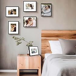 Frametory, 8x10 Aluminum Frames with Mats for 5x7