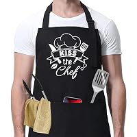 30th 40th 50th 60th 70th Birthday Apron Gift For Men & Women - Kitchen Chef Apron With Pockets - View #3