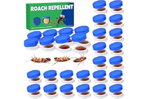 SEEKDIT 32PCS Roach Bait & Killer, Roach Repellent and Gel for Roach Nest Elimination of Indoor Infestations, Effective Solution for Small to Large Cockroaches, Easy to Use, Ideal for Hidden Areas