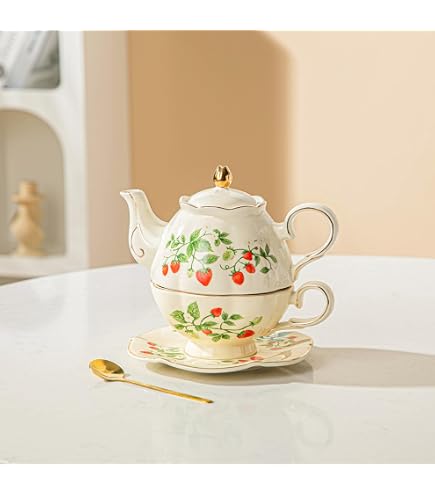 Amazon.com | Roy Kirkham Teapot, Alpine Strawberry: Teapots
