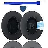 Replacement Ear Pads for Anker Soundcore Life 2/Q20/Q20+/Q20I/Q20BT Headphones, Replacement Ear Pads Cushion Cover Comfortable Durable Cushion (Gel Black)