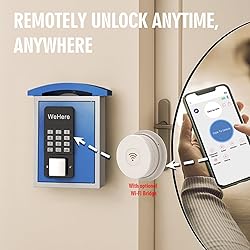 WeHere Key Lock Box with Drop Slot, Porch Hide a