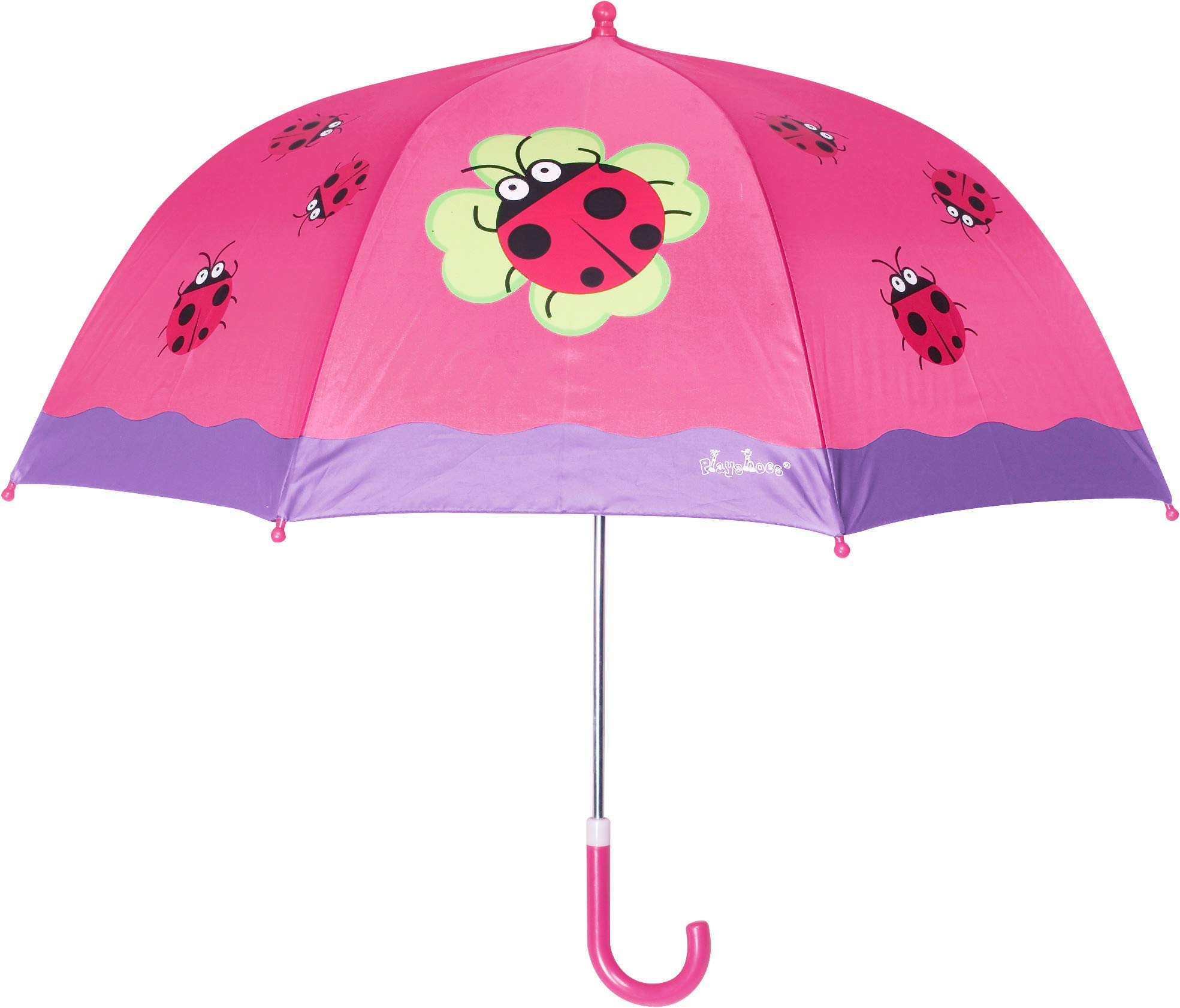 Playshoes Girl's Ladybird Umbrella, Pink (Original), One Size