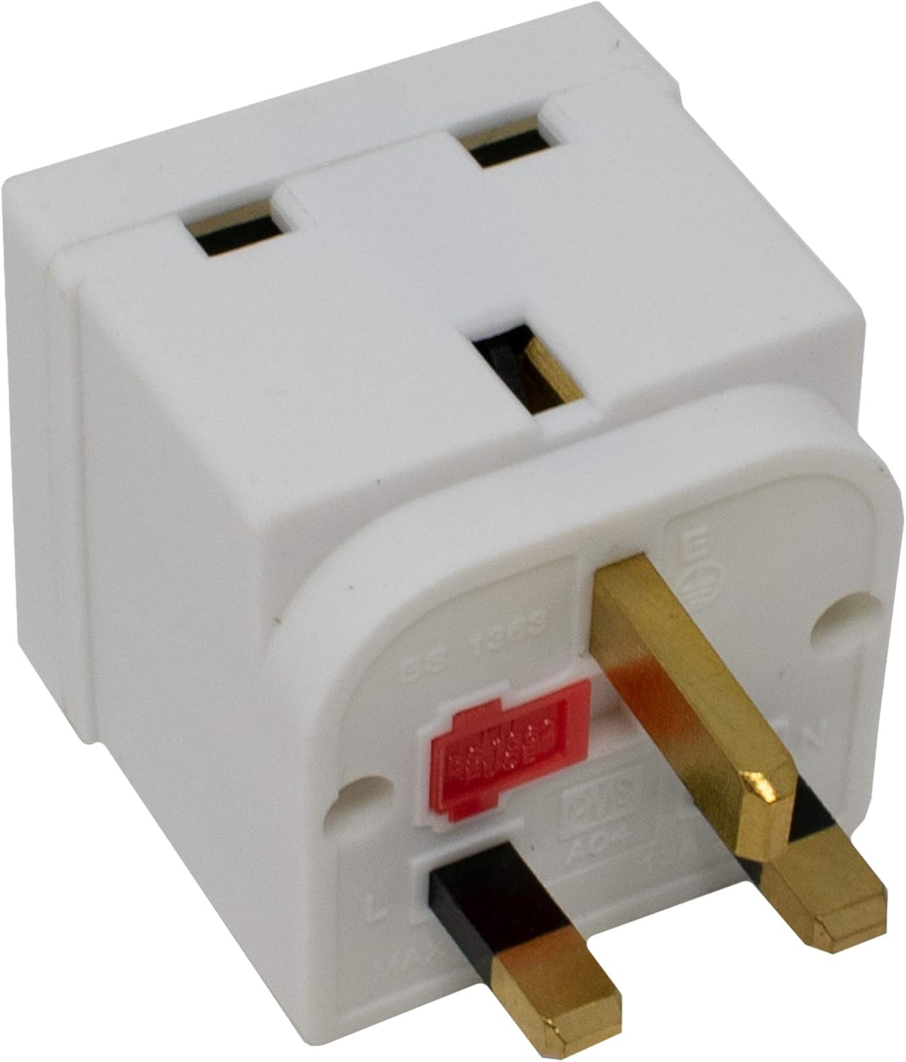 Doehetzelf 2 Way Gang Block Triple Socket Splitter 13A Mains UK Plug