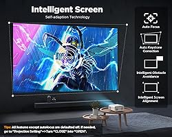 [Auto Focus/Keystone] DBPOWER Projector 4K with 5G