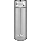 Contigo Luxe Vacuum-Insulated Stainless Steel Thermal Travel Mug 16 Ounces Stainless Steel