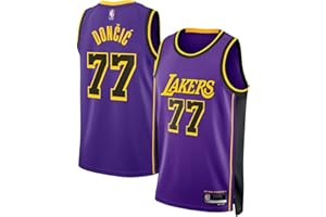OUTERSTUFF Luka Doncic Los Angeles Lakers NBA Kids Youth 8-20 Purple Statement Edition Swingman Jersey