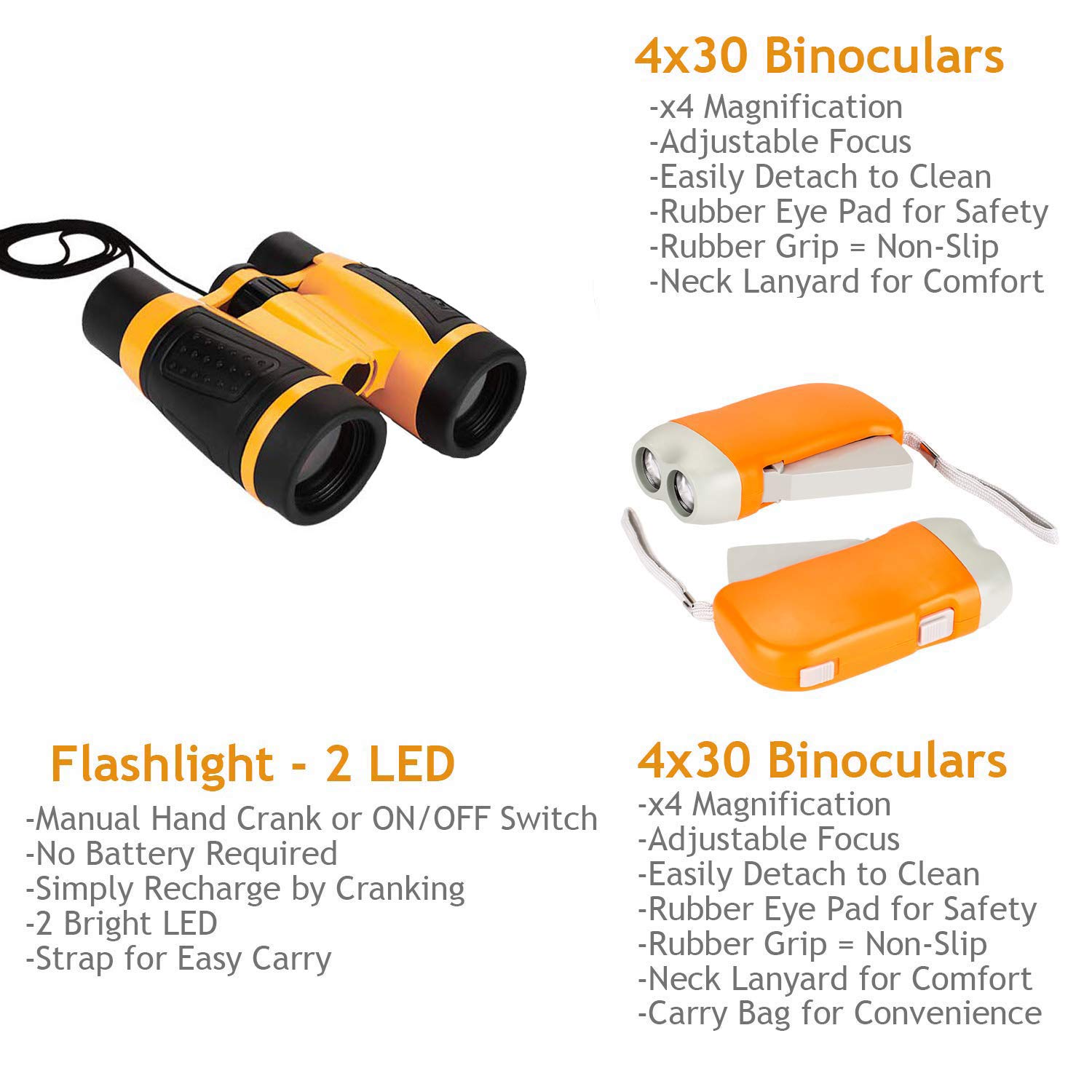 Prismáticos Juego de Explorador para Niños Mochilla de Colección