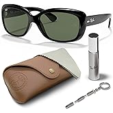 Ray-Ban RB4101 JACKIE OHH Butterfly Shaped Sunglasses for Men & Women with Official RAYBAN Eyewear Kit