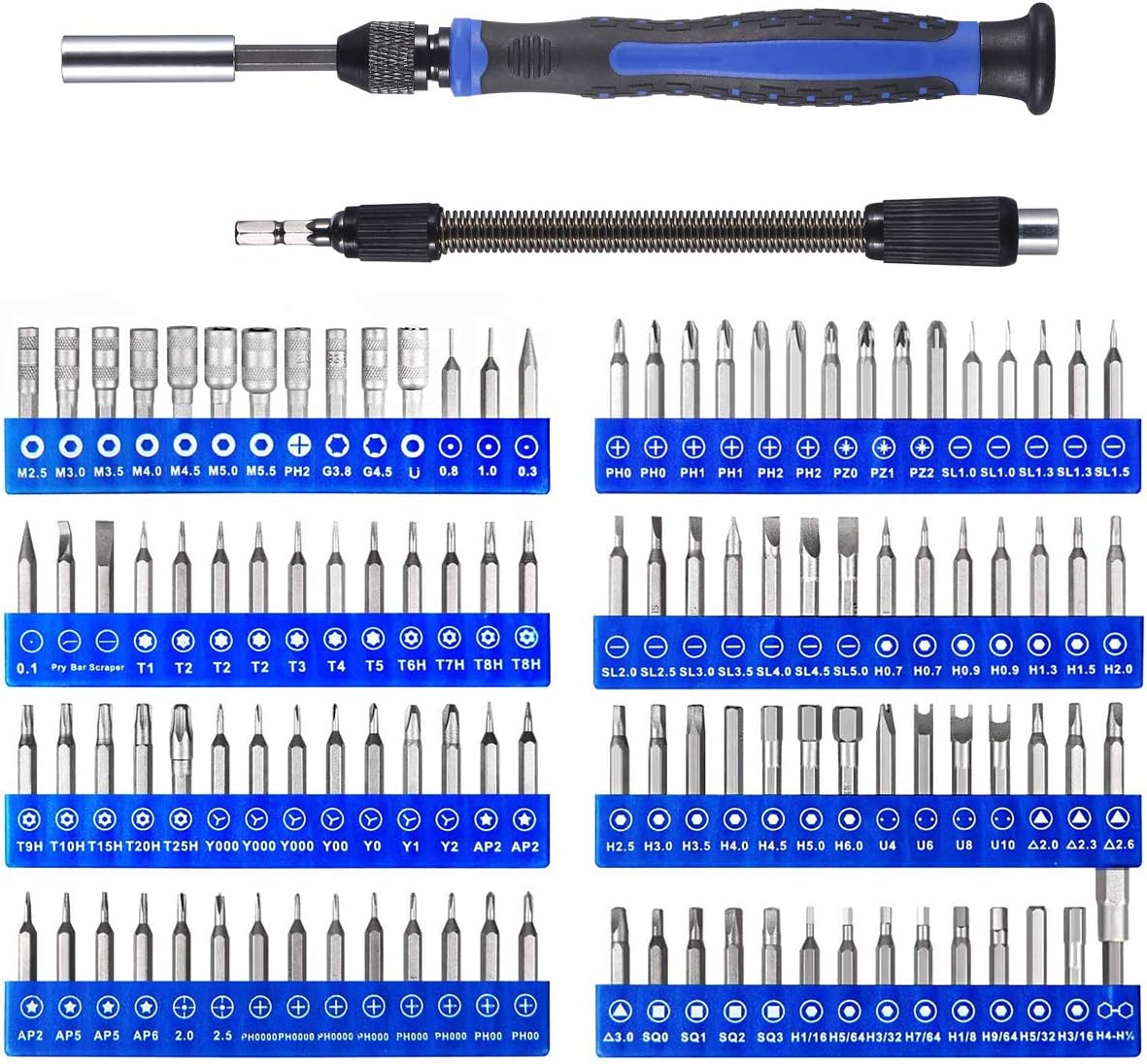 ORIA Precision Screwdriver Kit, 126 in 1 Screwdriver Set, Magnetic Driver Kit for Mobile Phone, Smartphone, Game Console, Tablet, PC - - 