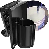 Flipper Bucket Buddy. Aquarium Hose Holder. 5 Gallon Bucket Organizer | Aquarists doing water changes, snap-on rim caddy holds siphon, net, scraper &amp; cleaning tools, keeps fish tank gear tidy