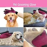 BYETOO Pet Grooming Glove Deshedding Massage Mitt for Dogs Cats 2 Pack view 8