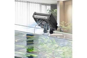 Pawfly Aquarium Chiller Fan, Quiet Aquarium Fan for Axolotl Tank, Fish Tank Cooling Fan, Aquarium Cooler with Adjustable Spee