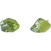 Women's and Men's Birthstone Crystal Stud Earrings - Sterling SIlver